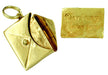 Envelope and Love Letter Movable Charm in 14 Karat Gold