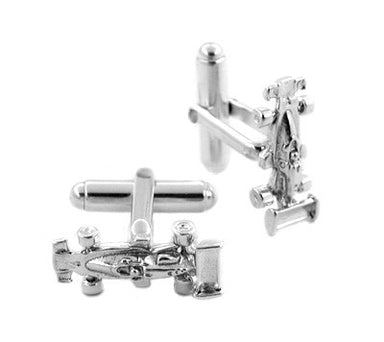 Race Car Cufflinks in Sterling Silver