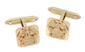 United States Navy Antique Cufflinks in 14 Karat Gold