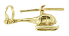 Helicopter Charm With Movable Propeller in 14 Karat Gold