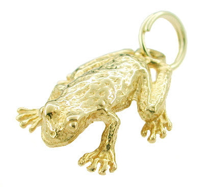 Leap Frog Charm in 14 Karat Gold - Item: C152 - Image: 2