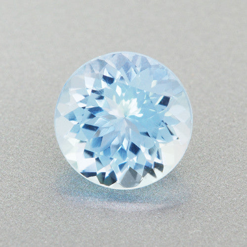 Vidunderlig sammensmeltning Mordrin Fine 6mm Natural Loose Powder Blue Round Aquamarine Stone | 0.73 Carat —  Antique Jewelry Mall