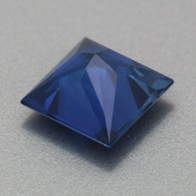 Gorgeous Rare 1.38 Carat Princess Cut Blue Sapphire 6mm Square - alternate view