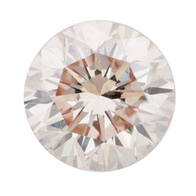 0.35 Carat Loose Pale Peach Pink Color Diamond | Round Brilliant VS2 Clarity