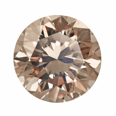 0.55 Carat Pale Apricot Color Natural Loose Fancy Light Brown Diamond | Round Brilliant VVS2 Clarity