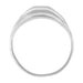 1950's Design Men's Mid Century Retro Moderne Diamond Ring in 14 Karat White Gold