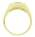 Men's Royal Blue Sapphire Ring in 14 Karat Yellow Gold