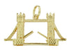 Movable Tower Bridge Pendant in 9 Karat Gold