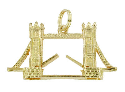 Movable Tower Bridge Pendant in 9 Karat Gold