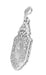 Art Deco Lavalier Filigree Starburst Crystal & Diamond Pendant Necklace in Sterling Silver