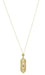 Art Deco Filigree Emerald Lavalier Pendant  Necklace in 14 Karat Yellow Gold