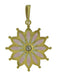 Plique A Jour Enameled Diamond Art Nouveau Pendant in 14 Karat Gold
