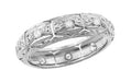 Art Deco Windemere Antique Diamond Platinum Wedding Band