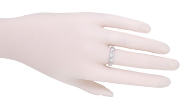 Stanwich Diamond Eternity Band in Platinum - Vintage Art Deco - Size 7 1/2 - alternate view