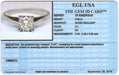 Clarissa 1950's Retro Vintage Faint Yellow Diamond Engagement Ring in Platinum