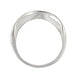 Art Deco Curved Engraved Scrolls Wedding Ring in 14K or 18K White Gold