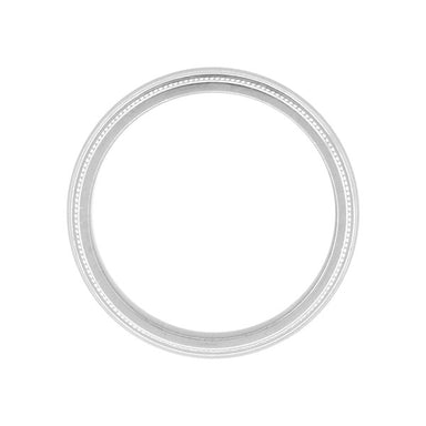 Tiffany & Co Milgrain Wedding Band in Platinum 4mm Wide in Ring Size 8.5 - alternate view