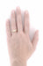 Art Deco Low Dome Filigree White Sapphire Engagement Ring in 14 Karat Rose Gold
