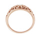 Filigree Edwardian Diamond Ring in 14 Karat Rose ( Pink ) Gold