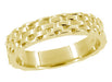 1960s Vintage Basket Weave Wedding Ring in Yellow Gold R271Y