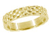 Vintage Style Basket Weave Wedding Band in Yellow Gold
