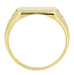 Enameled Antique Signet Ring in 10 Karat Gold