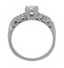 1/4 Carat 1930's Illusion Art Deco Platinum Diamond Engagement Ring