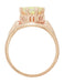 Rose Gold Vintage Natural Opal Crown Engagement Ring - R419RO