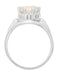 Crown Opal Engagement Ring - Antique Design - R419WO