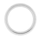 Size 4 - Women's 3 mm Heavy "Comfortable Fit" Wedding Band in 14 Karat White Gold