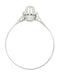 Petite Diamond Filigree Buttercup Ring in 18 Karat White Gold