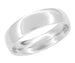 Heavy 6 mm Comfort Fit Wedding Band Ring in Solid 14K White Gold | Ring Sizes 12 and 12.5