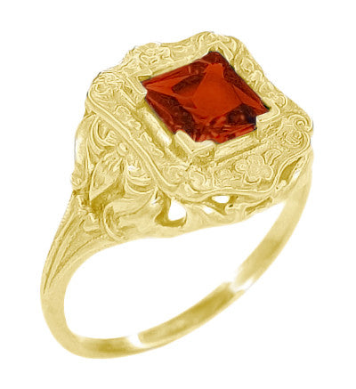 Antique Classic Ring With Matte Gold Plating – Ziyanas Fashion House Inc