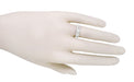 Engraved Scrolls Art Deco Diamond Engagement Ring and Wedding Ring Set in Platinum