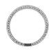 Art Deco Engraved Wheat Diamond Eternity Wedding Band in White Gold - 14 or 18 Karat