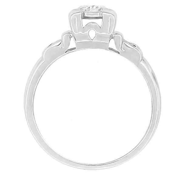 Side of Carmel Vintage Diamond Engagement Ring