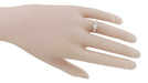 Arden 1950's Vintage Diamond Engagement Ring in 18 Karat White Gold