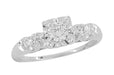 1950s Vintage Orange Blossom Illusion Diamond Engagement Ring - R739