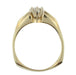 Estate Square Bottom Diamond Engagement Ring in 14 Karat Yellow Gold