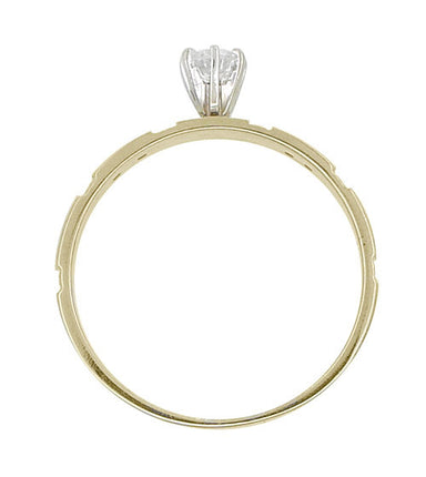 Mondria Vintage Diamond Engagement Ring in 10 Karat Yellow Gold - alternate view