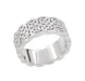 Heirloom Celtic Knot Wide Wedding Band in 14 Karat White Gold - 8.3mm Wide