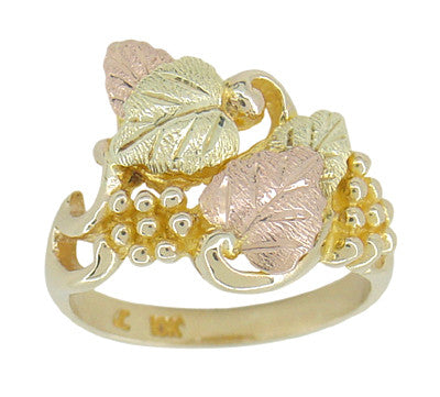 Quality Gold 10k Tri-Color Black Hills Gold Rose Ring 10BH712 - Central  Diamond Center