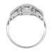 Platinum Art Deco Filigree Cross Diamond Antique Engagement Ring