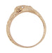 Men's Double Serpent Snake Ring with Diamond Eyes in 14 Karat Rose Gold