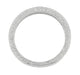 Art Deco Wedding Ring - Platinum with Wheat Engraving