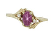 Linde Star Ruby Vintage Ring 1970's Design - R921