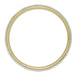 Mixed Metals Millgrain Edge Heirloom Wedding Band in Two Tone 14 Karat White and Yellow Gold - 3.5mm