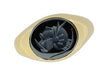 Vintage Hematite Intaglio Ring in 14 Karat Yellow Gold