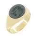 Vintage Hematite Intaglio Ring in 14 Karat Yellow Gold