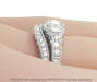 Art Deco Filigree Flowers and Scrolls Engraved 1/4 Carat Diamond Engagement Ring in 14 Karat White Gold